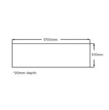 White 1700 Bathtub Side Panel