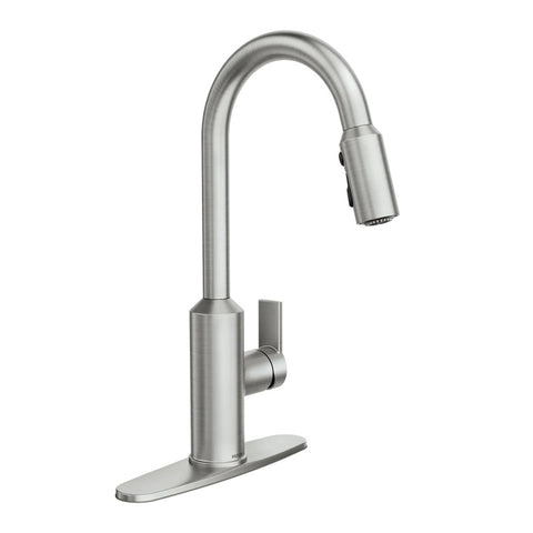 Moen 87270SRS MEENA Spot Resist Stainless One-Handle High Arc Pulldown Kitchen Faucet