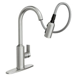 Moen 87270SRS MEENA Spot Resist Stainless One-Handle High Arc Pulldown Kitchen Faucet