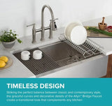 ALLYN  Spot Free Stainless Steel Bridge Kitchen Faucet