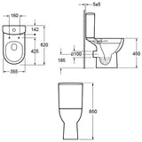 IVAN White COMFORT HEIGHT Toilet in A Box