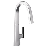 Moen NIO Chrome One-Handle High Arc Pulldown Kitchen Faucet