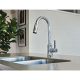 Moen GENTA Chrome One-Handle High Arc Pulldown Kitchen Faucet