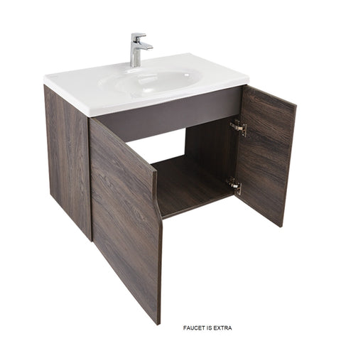 ELIPSE VITAL Wall Hung Vanity - 80cm CARBON/LEAD