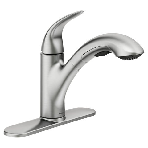 MEDINA Spot Resist Stainless One-Handle Pullout Kitchen Faucet