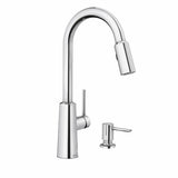 NORI Chrome One-Handle High Arc Pulldown Kitchen Faucet