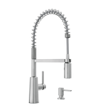 NORI Spot Resist Stainless One-Handle High Arc Pulldown Kitchen Faucet