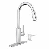 NORI Chrome One-Handle High Arc Pulldown Kitchen Faucet