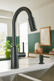 NORI Matte Black One-Handle High Arc Pulldown Kitchen Faucet