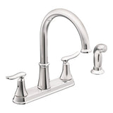 SOLIDAD Chrome Two-Handle High Arc Kitchen Faucet