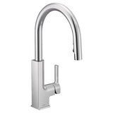 STo Chrome One-Handle High Arc Pulldown Kitchen Faucet