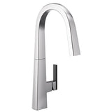 NIO Chrome One-Handle High Arc Pulldown Kitchen Faucet